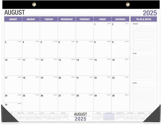Large Desk Calendar 2025-2026, Runs from August 2025 to December 2026, 22" x 17" Desk Calendars with to-do List, 17 Months Calendar 2025, Extra Large Desk Calendar for Home or Office