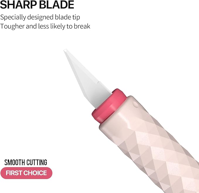 18mm Ceramic Craft Knife, Exacto Knife Blades, Exacto knife blades, Replaceable Blades, Hobby Knife, Safe Precision Cutter for Paper, Vinyl, Cardstock, and DIY Projects