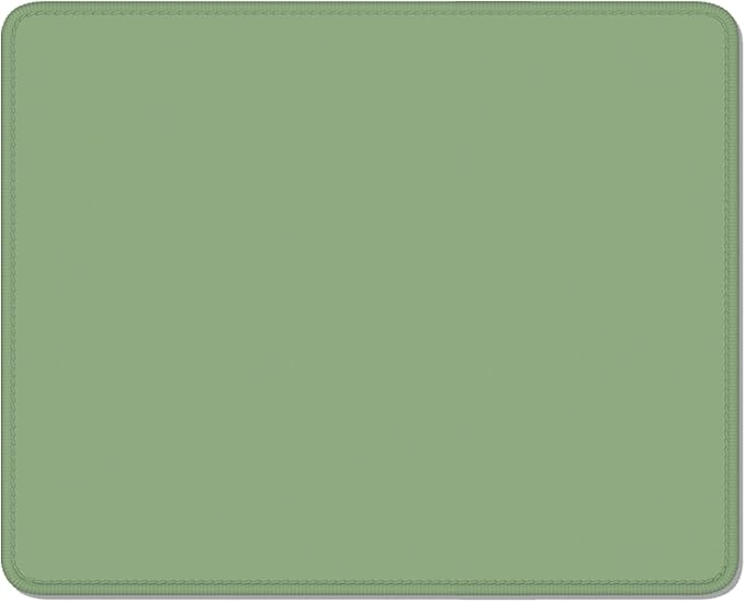 Auhoahsil Green Mouse Pad, 12 x 10 Inch Square Mousepad, 3mm Thick Rubber Mouse Mat with Pretty Design, Premium-Textured Non-Slip for Gaming Work Office Wireless Mouse Men Women