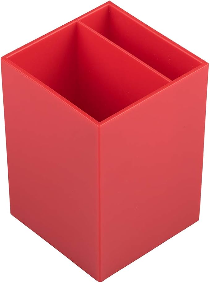 JAM PAPER Desk Trio Pack - Red - Stapler, Tape Dispenser & Pen Holder - 3/Pack