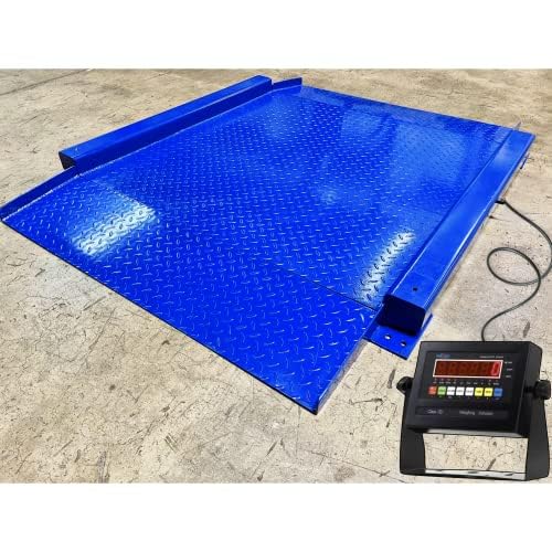 Liberty LS-917-R NTEP Low Profile Drum Scale with 2.5' x 2.5' (30" x 30") Platforms for Barrel Weighing, Regular LED Version | 1000 lbs x 0.2 lb