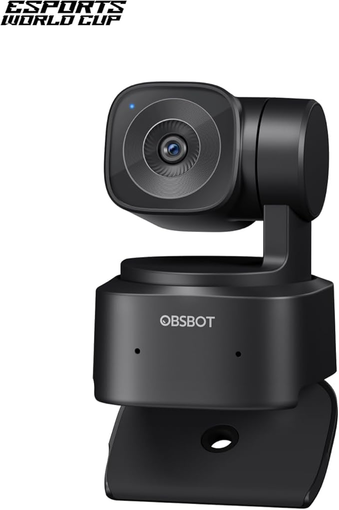 OBSBOT Tiny SE 1080P 100FPS Webcam for PC, AI Tracking PTZ Streaming Camera with 1/2.8" Sensor, Gesture Control, Dual ISO, Staggered HDR, Web Camera for Desktop Computer, Laptop, Meeting, Video Calls