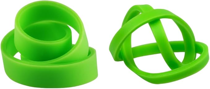 JAM PAPER Colorful Rubber Bands - Sizes 33 & 64 Set - Green Multi-Purpose Rubberbands - 200/Pack