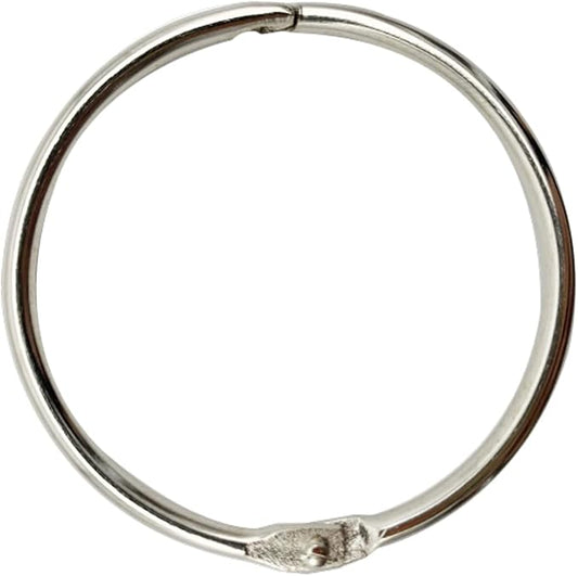 AMOSTBY Loose Leaf Binder Rings,8Pcs Binder Rings Keychain,Key Rings for School,Office,Home (3 inch)