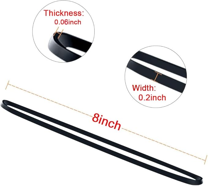 ﻿AMUU Rubber Bands Trash Can rubber bands 50 Pack 8inch Big Large Garbage Can Rubber Bands Elastic Rubber Bands for Office Supplies File Folders Box Books gifts Notebook 5 Colors