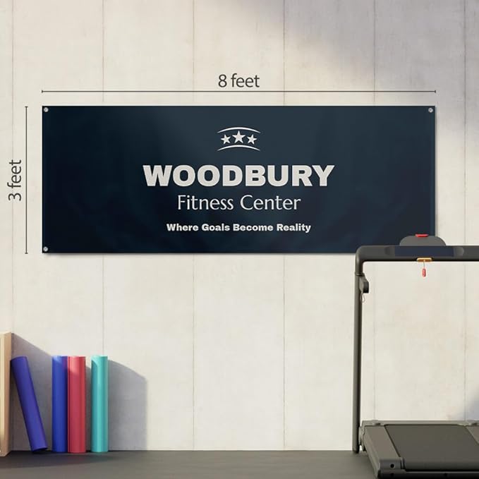 Staples Custom Scrim Vinyl Banner - 96W" x 36L" Quote Banner with 4 Grommets - Durable Outdoor Sign for Events, Promotions, and Business Advertising (Light)
