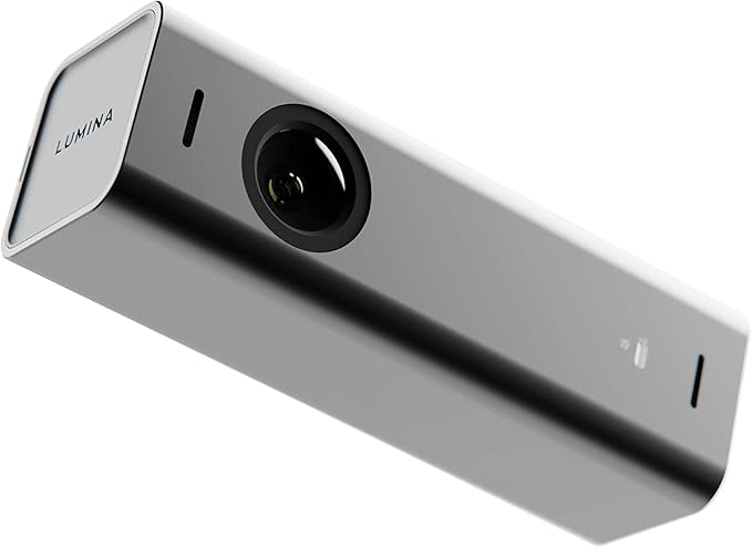 Lumina 4K Webcam: Studio-Quality Webcam Powered by AI. Look Great on Every Video Call. Compatible with Mac and PC (Atomic Grey)