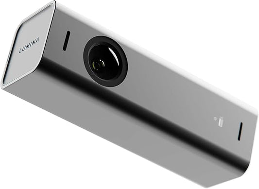 Lumina 4K Webcam: Studio-Quality Webcam Powered by AI. Look Great on Every Video Call. Compatible with Mac and PC (Atomic Grey)