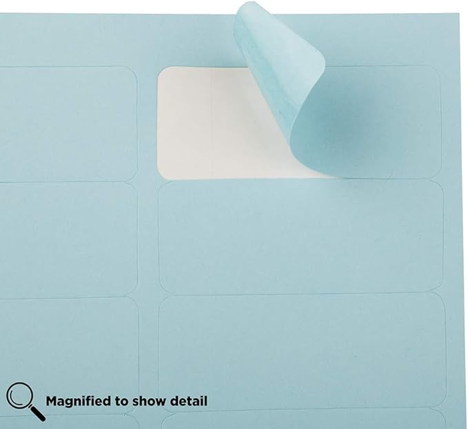 JAM PAPER Return Address Labels - Standard Mailing - 1 x 2 5/8 - Baby Blue - 120 Shipping Labels/Pack