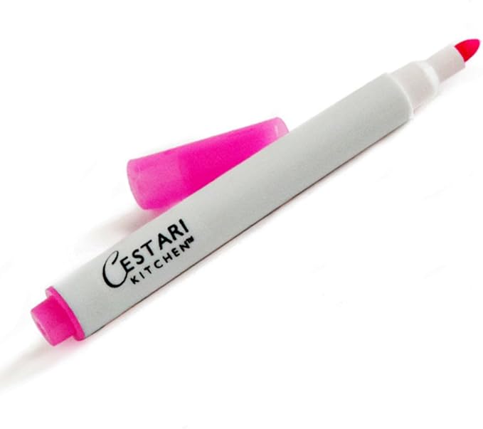 Chalk Pen : Pink Liquid Chalk Marker with 2mm Fine Tip for Writing and Drawing - Erasable Pink Chalkboard Label Ink Paint Pen