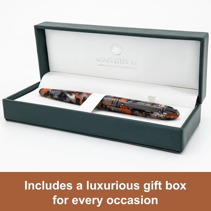 Monteverde Orange Mountain Fountain Pen - Omniflex