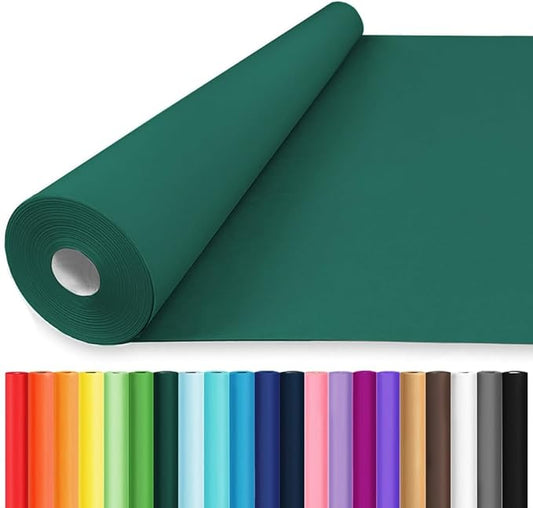 Vanhench 30"×1200" Green Wrapping Paper Roll, Craft Color Bulletin Board Paper for Wedding, Birthday, Holiday & Mother's Day Gift Wrapping or Art