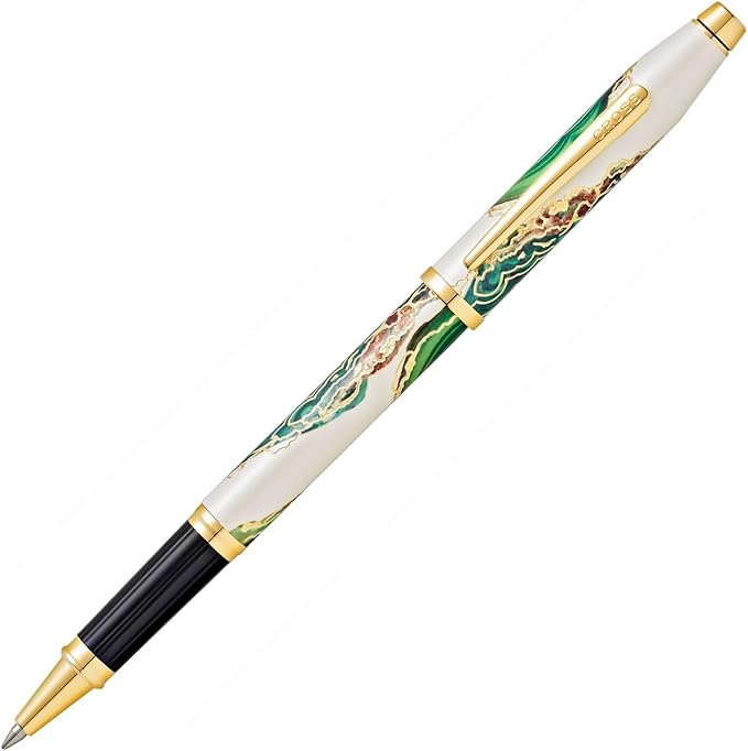 Cross Wanderlust Refillable Rollerball Pen Presented in a Luxury Gift Box - Medium Point, Black Ink,