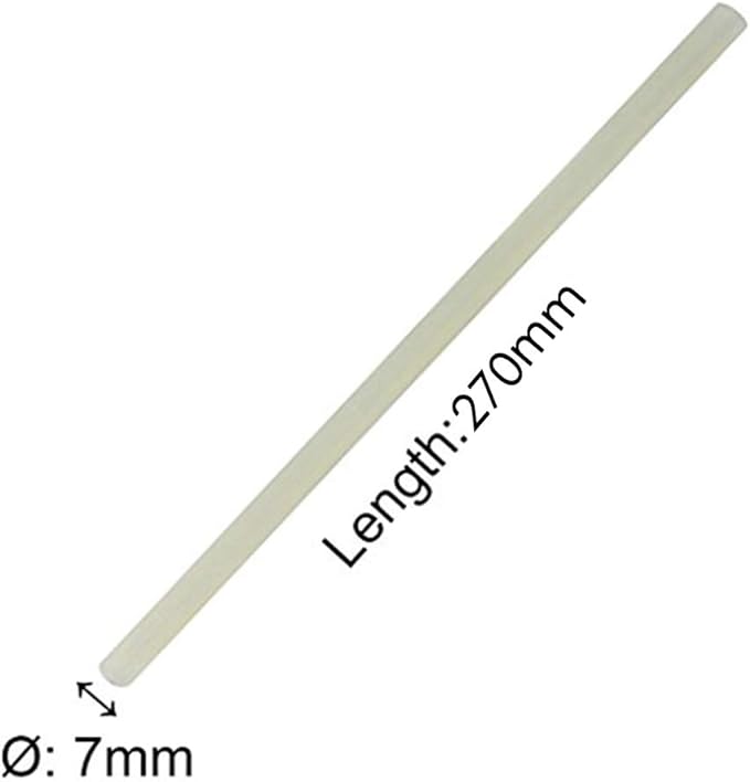 TRENDBOX Pack of 10 Clear 7mmx270mm - Hot Melt Glue Sticks Strips Melting Adhesive for Handmade Craft DIY Home Office Project Craftwork Fix & Repairs