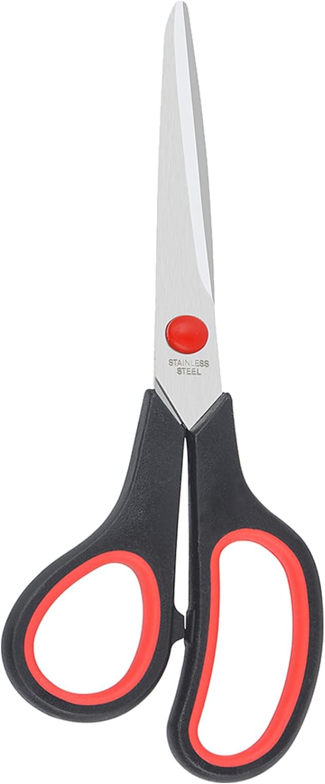 Scissors All Purpose for Office Heavy Duty, 8" Scissors Bulk Pack of 24 for Home Craft Sewing Fabric Supplies, High/Middle School Student Teacher Scissor,Right/Left Handed