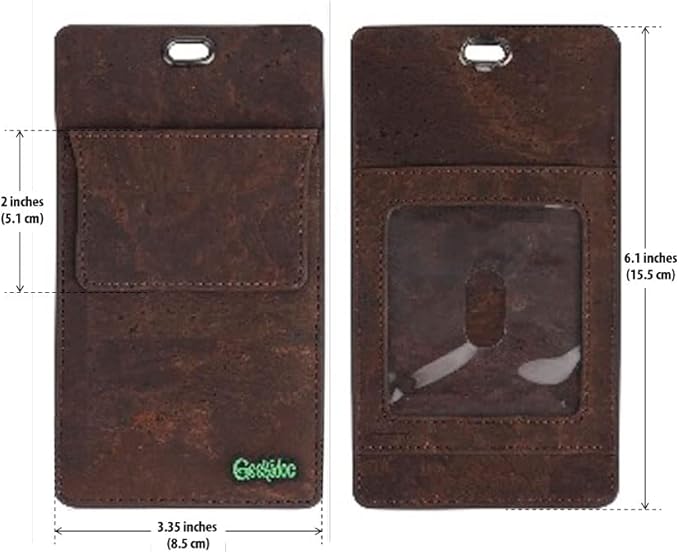 Premium Portuguese Cork Pocket Protector for Men | Multi-Use Pocket Protectors for Shirts and Lab Coats | For Pen, Pencils, Pointers, and More | 2 Pack of Brown Pocket Organizer Protectors