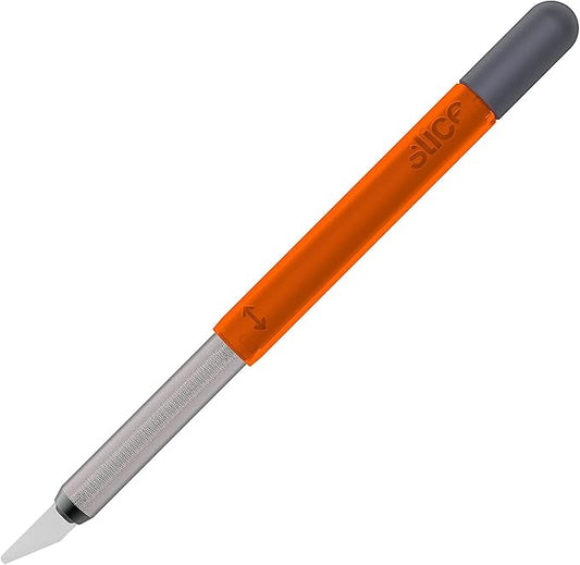 Slice 10518 Craft Knife, Finger-Friendly Edge, Safer Choice, Never Rusts, Lasts 11x Longer Than Metal, Precision Cutting, Never-Lost Safety Cap