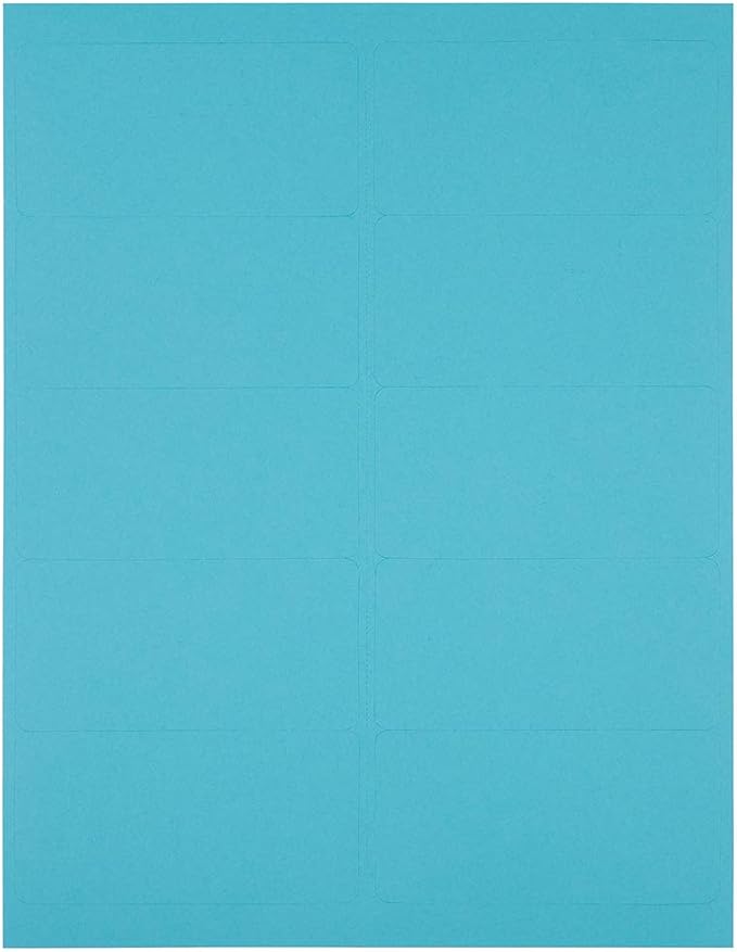 JAM PAPER Shipping Address Labels - Standard Mailing - 2 x 4 - Blue - 120/Pack