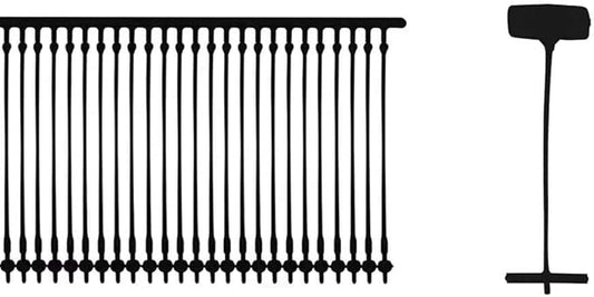 1 Inch Standard Tagging Attachments, 5000 Pieces, 50 Per Clip (Black)