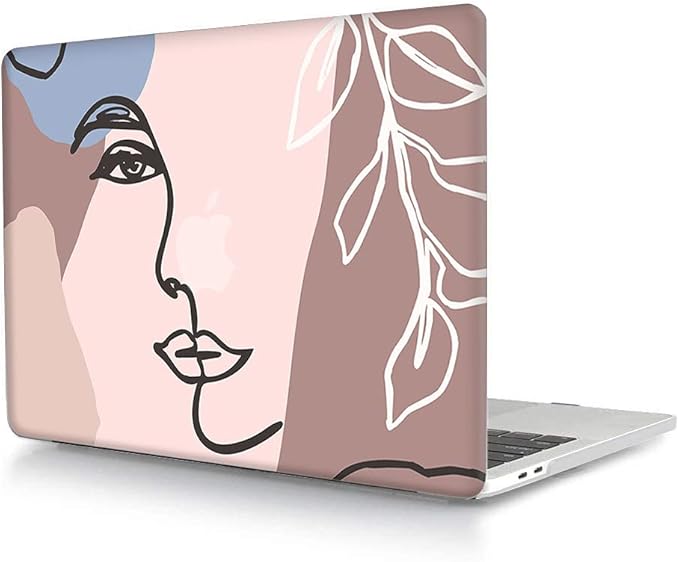 Laptop Case Compatible with MacBook Pro 13 inch with CD-ROM Model: A1278(Old Version 2012/2011/2010/2009/2008), Protective Plastic Hard Shell Case Cover & Keyboard Skin - Girl Pattern 2