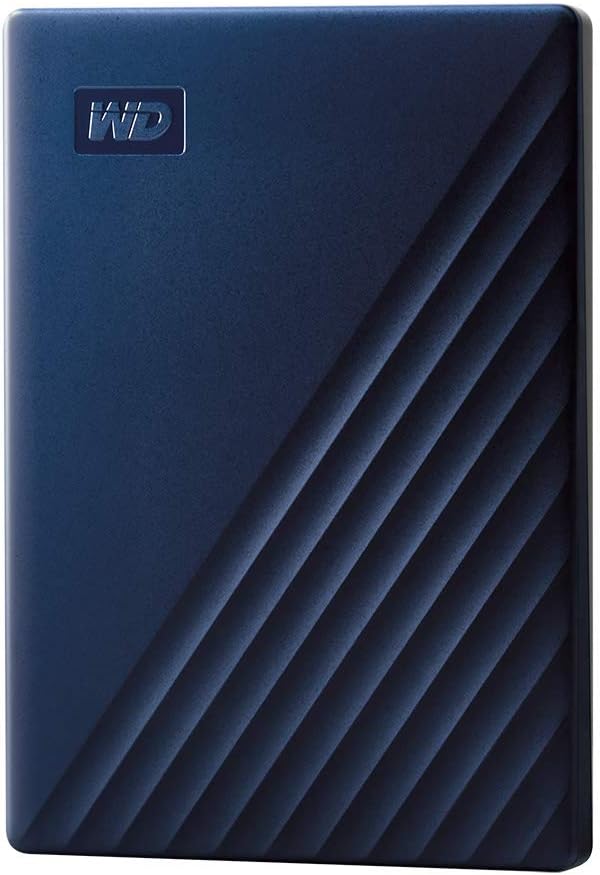 WD 2TB My Passport for Mac, Navy, Portable External Hard Drive with backup software and password protection, USB 3.1/USB 3.0 compatible - WDBA2D0020BBL-WESN