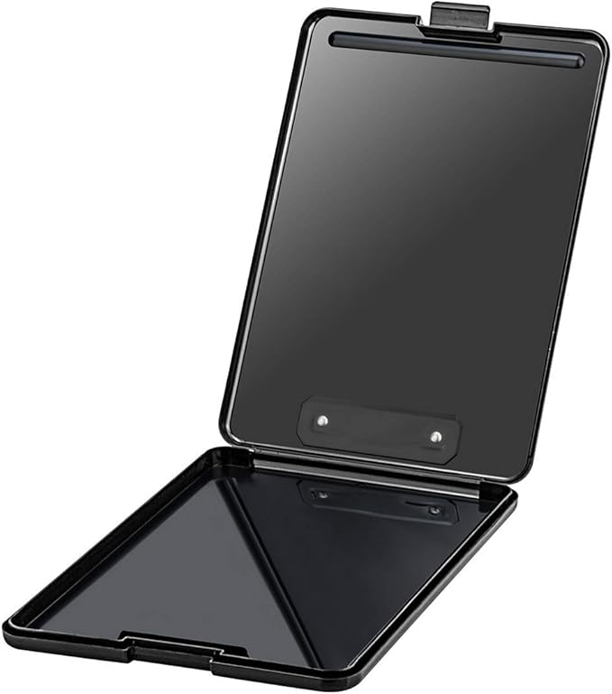 ZCZN Plastic A4 Form Storage Box Case, Clipboard Case, Suitable for School,Utility,Industrial Office, Medical Personnel,Black