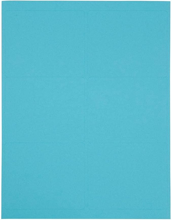 JAM PAPER Shipping Address Labels - Large - 3 1/3 x 4 - Blue - 120/Pack