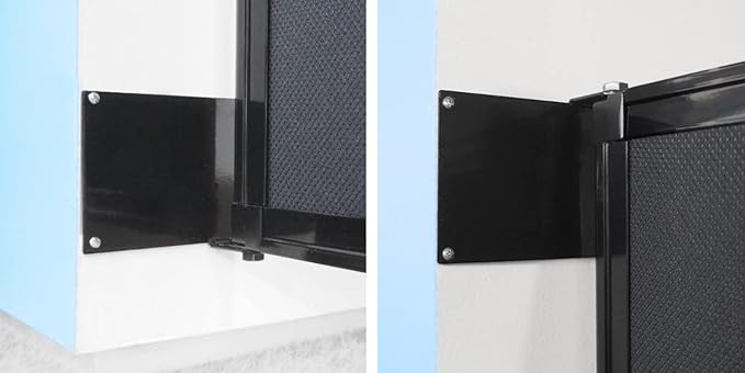 Wall-Mounted Sliding StraightWall Room Divider | Adjustable Widths | Locking Wheels | Room Separator | Up to 7'2" Wide x 5' Tall Mocha Fabric Panels