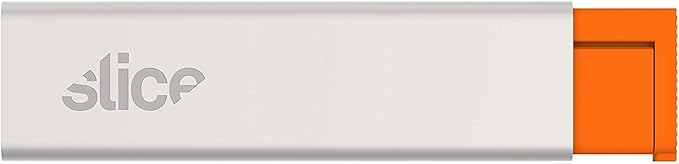 Slice Manual Carton Cutter | Safe Ceramic Box Cutter | Lasts 11x Longer than Metal | Single Edge Razor Blade | Mini Box Cutter | 12 Pack