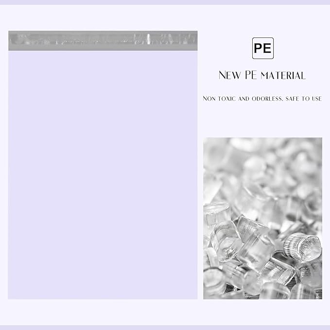 Metronic Poly Mailers 19x24 Inch 500 Pcs, Large Shipping Bags for Clothes, Shipping Envelopes for Small Business, Strong Adhensive Mailing Bags, Lilac Purple