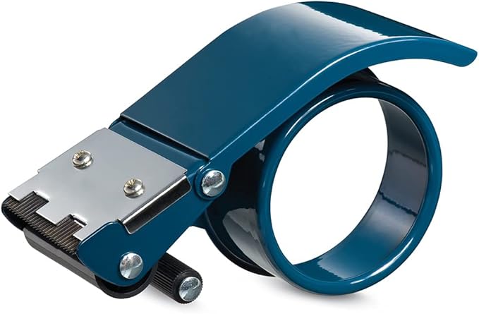 WOD Excell ET-266 Heavy Duty Metal Frame Filament Strapping Tape Dispenser: Fits 2 inch Wide, Blue