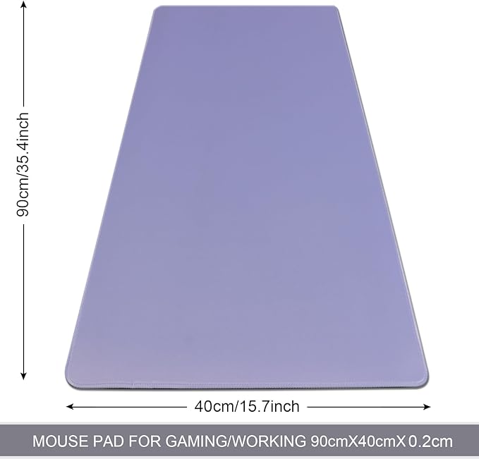 XXL Gaming Mouse Pad 35.4x15.7 Professional Large Mouse Pad & Computer Game Mouse Mat-90x40 Purpleus