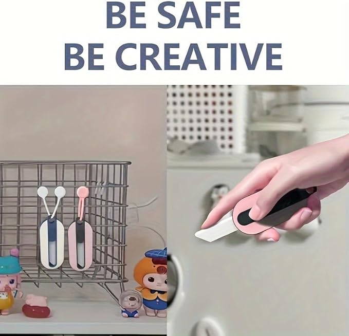 Ceramic Box Cutter Retractable, 40mm Blades Box Opener, Mini, Safety, Cute Box Cutter For Women