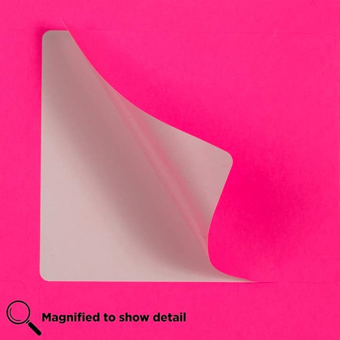 JAM PAPER Shipping Address Labels - Large - 3 1/3 x 4 - Neon Fluorescent Pink - 120/Pack