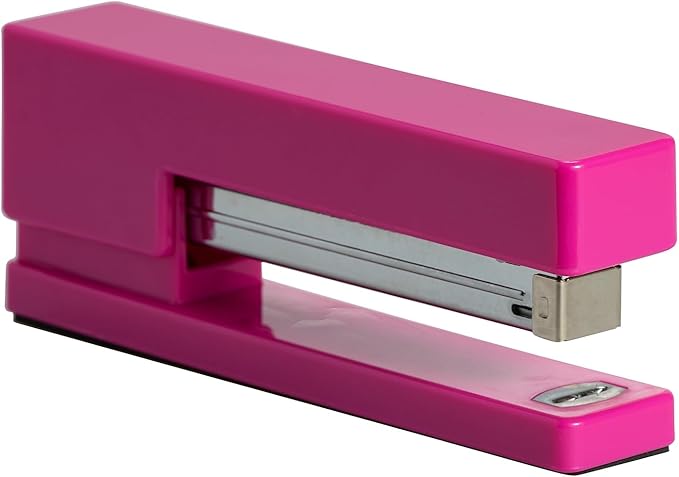 JAM PAPER Modern Desk Stapler - Pink - Sold Individually
