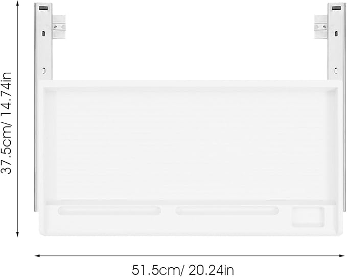 jojofuny 1 Set of Keyboard Tray Under Desk, Keyboard Sliding Tray Under Desk, Keyboard Drawer Slide Tray, Keyboard Shelf, for Home and Office