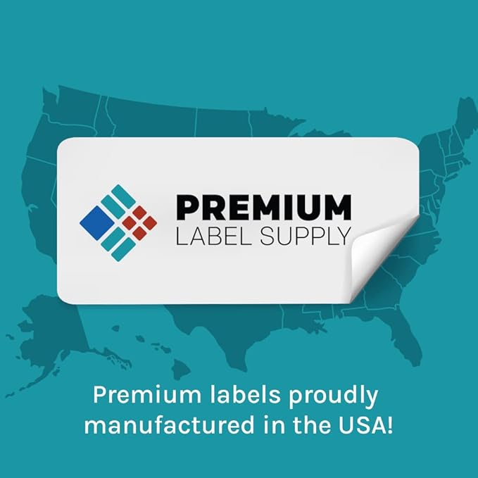 Premium Label Supply White Shipping Labels 8.5" x 11" Laser/Inkjet Compatible 2000 Sheets - Letter Size