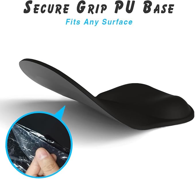 ErgoComfort Gel Wrist Rest Mouse Pad-Ergonomic Office Mousepad with Wrist Support-Non-Slip, Design Desk Accessories Mat for Home&Game Decor (06Rose Quartz)