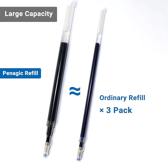 Pen with Stylus Tip, P-223B, Gel Pens Fine Point [0.5mm] Black Ink, Roller Ballpoint Pens Matt Design, Stationery Pens for School Office Supplies