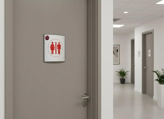 SET OF 4, OFFICE SIGN HOLDER FOR DOOR OR WALL MOUNT NAME PLATE FRAME DISPLAY CURVATURE PLAQUE SILVER ALUMINUM 6.00" W x 6.0" H