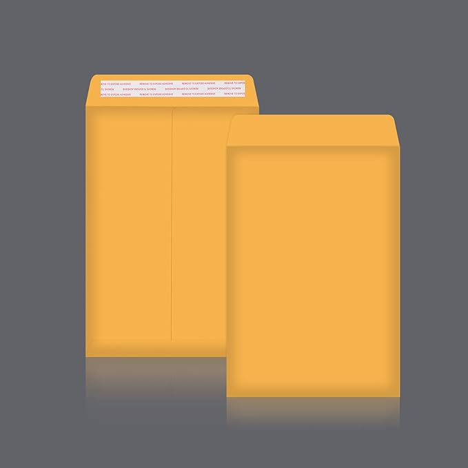 ACSTEP 2000Pack Manilla Envelopes 6 x 9 Brown Kraft Catalog Envelopes Self Seal for Mailing