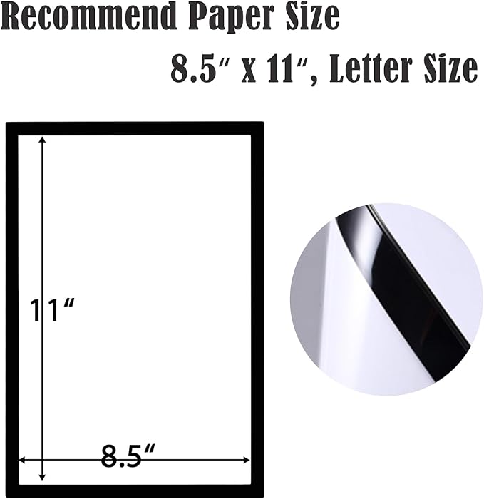8.5x11 Magnetic Sign Holder Wall Mount,Self-Adhesive Plastic Display Frames,Clear PVC Sign Holder with Magnet Strip Border for Window/Door/Fridge/Document Notice Paper(24Pcs,Black)