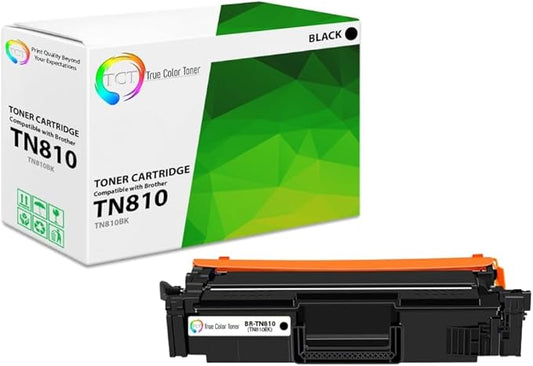 TCT TN810 Black Toner Cartridge - Compatible Replacement for Brother TN810 TN-810 Black Works with Brother HL‐L9410CDN L9430CDN EX470W MFC‐L9610CDN L9630CDN Printers (9,000 Pages)