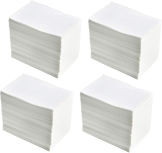 4 Stacks Fanfold 4" x 6" Direct Thermal Labels, 1000 Labels Per Stack, White Perforated Shipping Labels, Permanent-Adhesive, Compatible Zebra, Rollo Thermal Label Printer