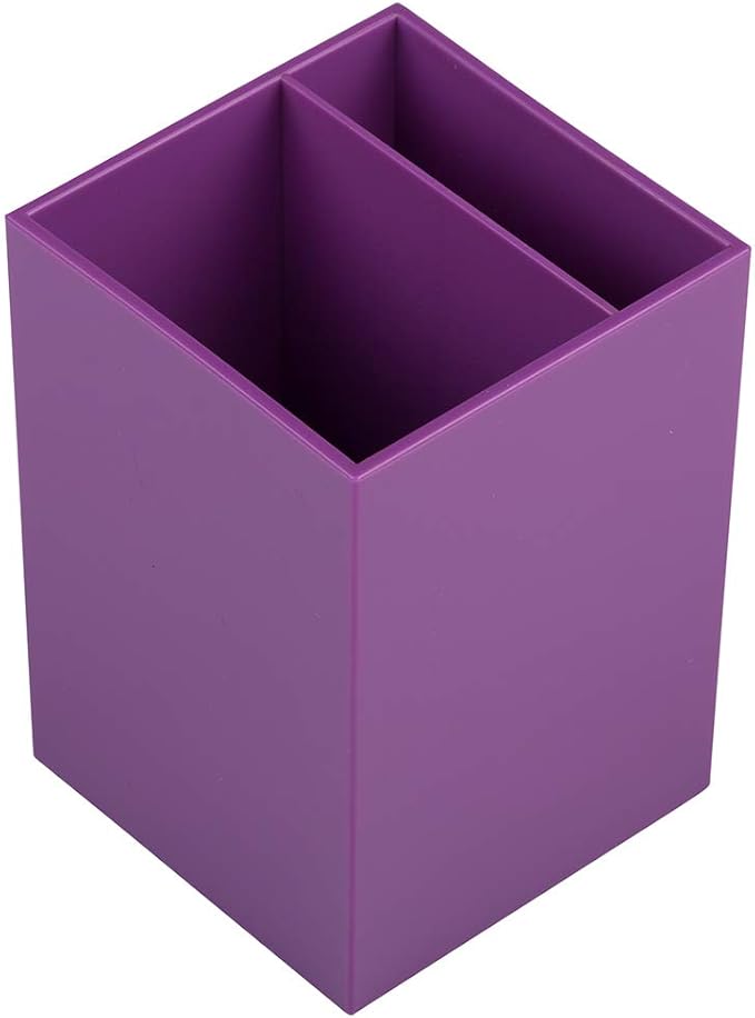 JAM PAPER Desk Trio Pack - Purple - Stapler, Tape Dispenser & Pen Holder - 3/Pack