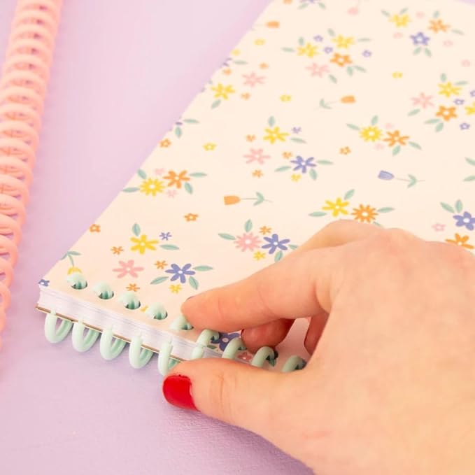 Craftelier - Click Binding Spines 3:1 Pitch - Pastel Tones - Easy Zip Binding - Reusable, Trimmable Coils for Up to 85 Sheets -12 mm. (0.47") Diameter - 6-Pack for A4 to A7 and US Letter Sizes