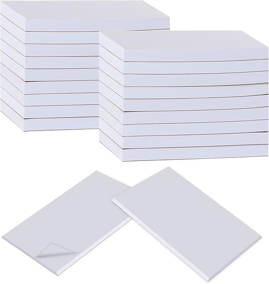 20 Pack Note Pads Memo Pads 3"x 5"- 100 Sheets Each Paper Notepads- Small Memo Scratch Pad Writing pads To Do Grocery List