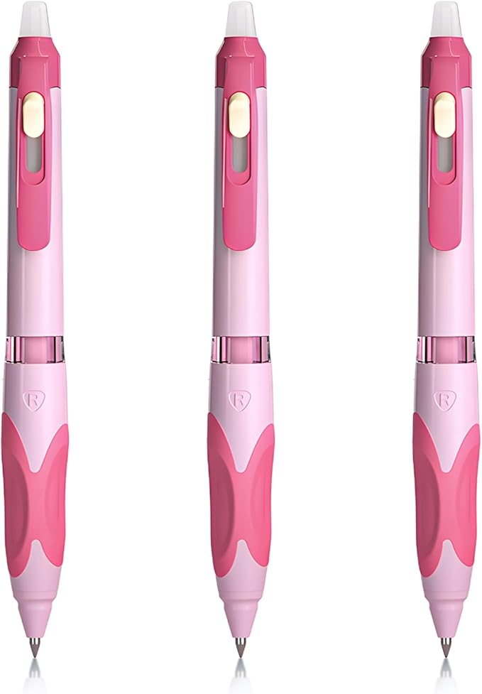 M&G 3 PCS Retractable Erasable Gel Pens, 0.5mm Black Ink Gel Pen, Fine Point Erasable Pen Make Mistakes Disappear, Premium Comfort Grip Note Taking and Crossword Puzzles