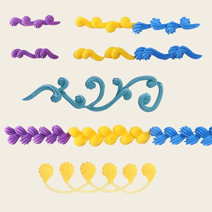 BoFUN Whipped Cream Glue Clay DIY Making Art Craft Kit with Piping Tip for Handmade Phone Case Mirror Jewelry Accessories Homemade Decoration (White/Light Purple)