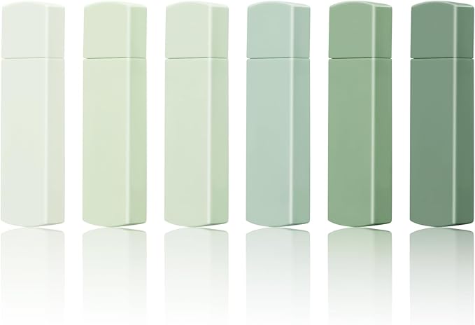 Temiary 6Pcs Mini White Correction Tapes, Quick Dry Smooth Pull Out for Writing, Aesthetic Cute Correction Tape Set Easy To Use for Students School Office Supplies (Green)